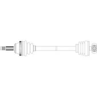 Arbre de transmission avant gauche GENERAL RICAMBI FI3236