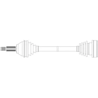 Arbre de transmission avant gauche GENERAL RICAMBI FI3246
