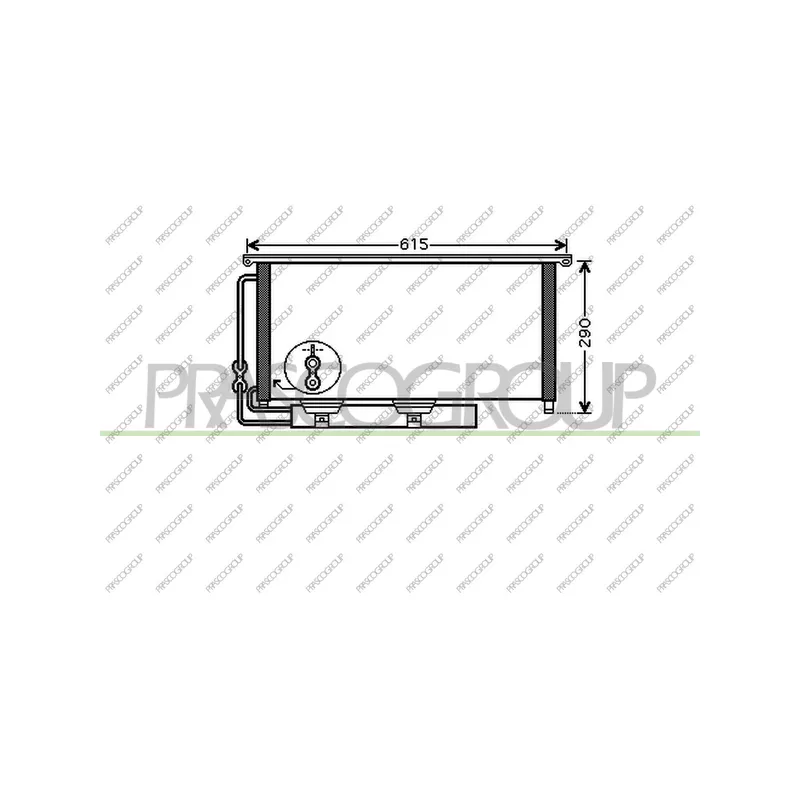 Condenseur, climatisation PRASCO ME300C001