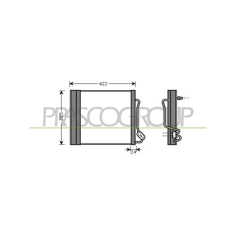 Condenseur, climatisation PRASCO ME302C001