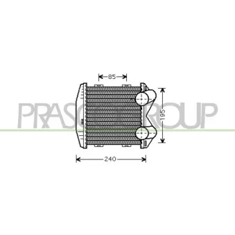 Intercooler, échangeur PRASCO ME302N001