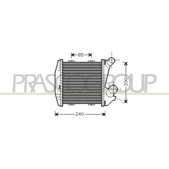 Intercooler, échangeur PRASCO ME302N002