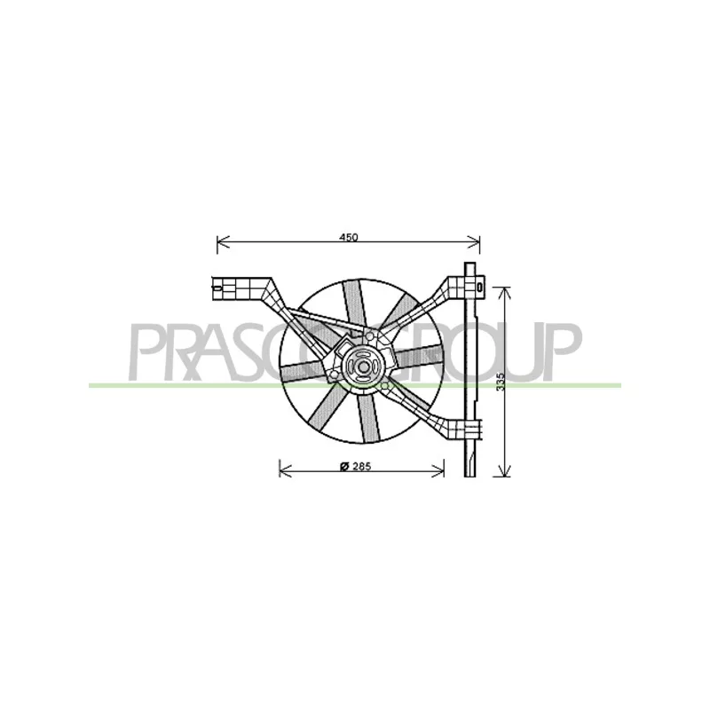 Ventilateur, refroidissement du moteur PRASCO ME304F003