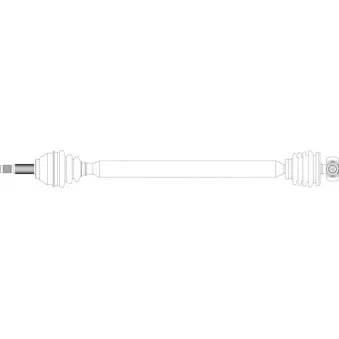 Arbre de transmission avant droit GENERAL RICAMBI FI3268
