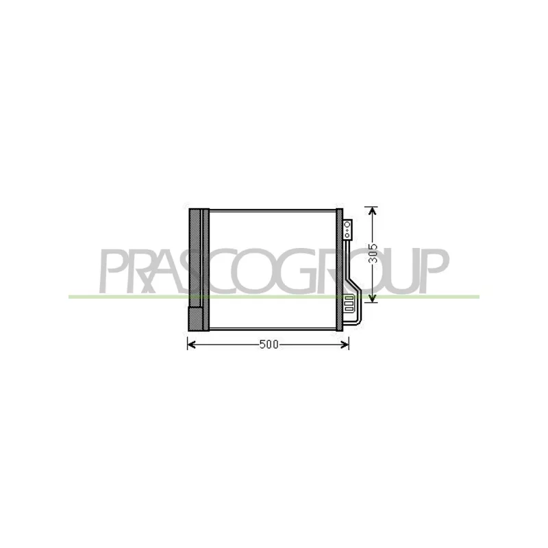 Condenseur, climatisation PRASCO ME305C001