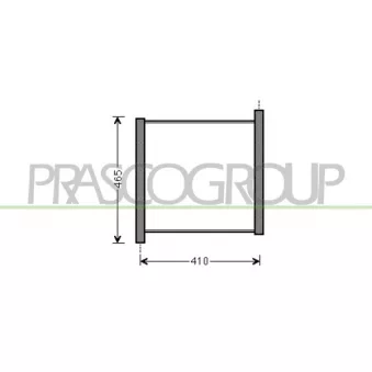 Radiateur, refroidissement du moteur PRASCO ME305R001