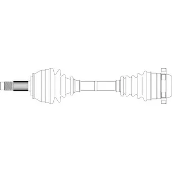 Arbre de transmission avant gauche GENERAL RICAMBI FI3276