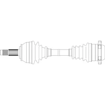 Arbre de transmission avant gauche GENERAL RICAMBI FI3277