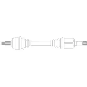 Arbre de transmission avant gauche GENERAL RICAMBI FI3291