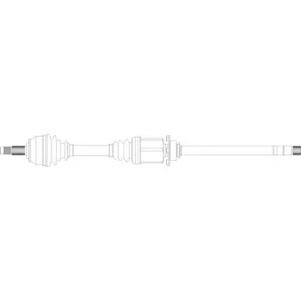 Arbre de transmission avant droit GENERAL RICAMBI FI3292