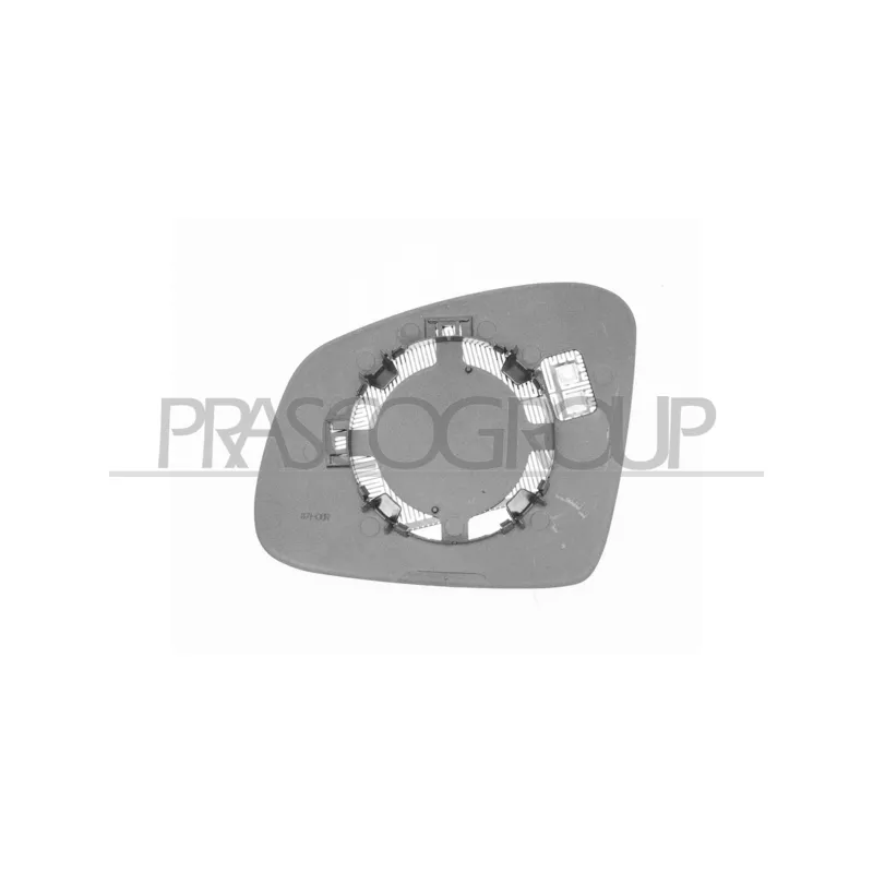 Verre de rétroviseur, rétroviseur extérieur PRASCO ME3087523