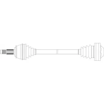 Arbre de transmission avant droit GENERAL RICAMBI FI3318