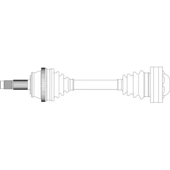 Arbre de transmission avant gauche GENERAL RICAMBI FI3319