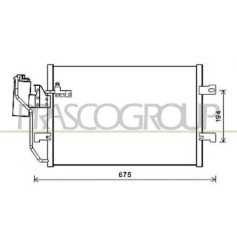 Condenseur, climatisation PRASCO ME320C002