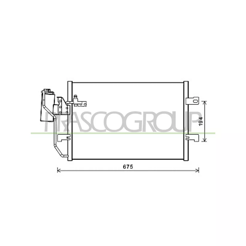 Condenseur, climatisation PRASCO ME320C002