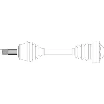 Arbre de transmission avant gauche GENERAL RICAMBI FI3321