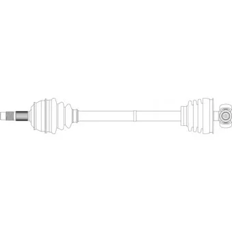 Arbre de transmission avant gauche GENERAL RICAMBI FI3335