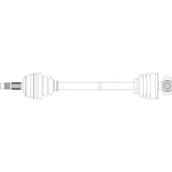 Arbre de transmission avant droit GENERAL RICAMBI FI3336