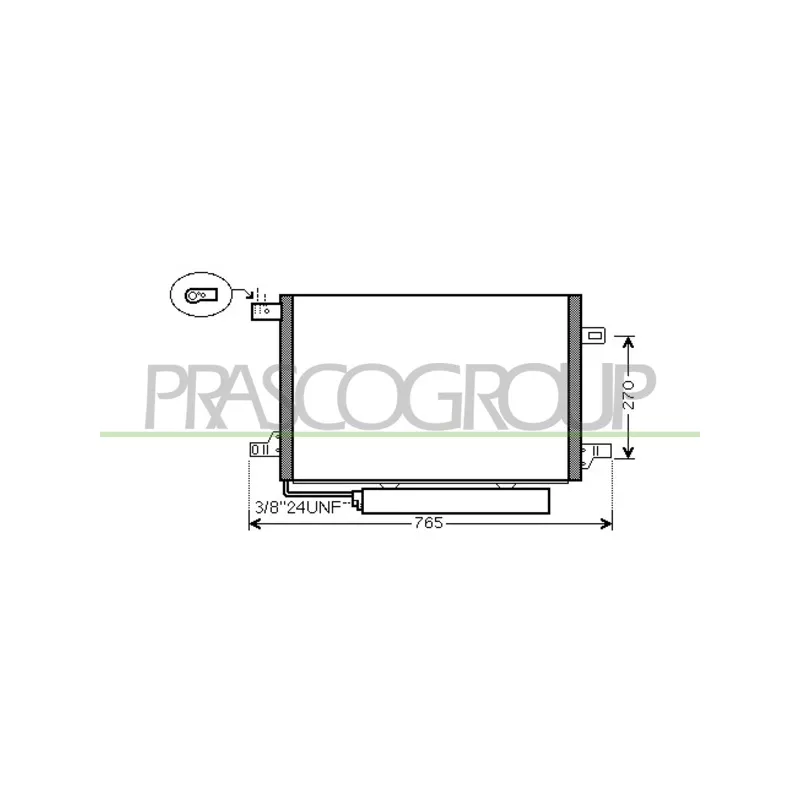 Condenseur, climatisation PRASCO ME324C001