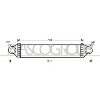 Intercooler, échangeur PRASCO ME324N001
