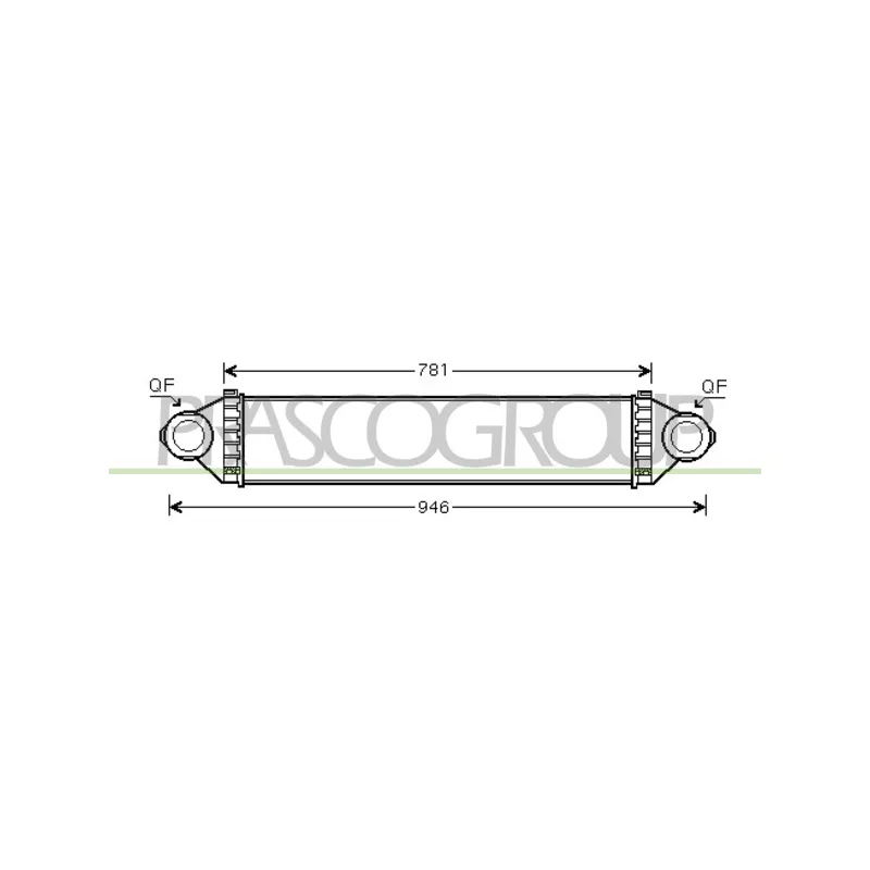 Intercooler, échangeur PRASCO ME324N001