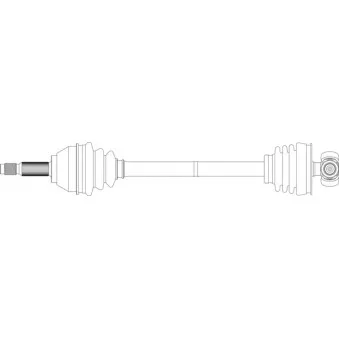 Arbre de transmission avant gauche GENERAL RICAMBI FI3351