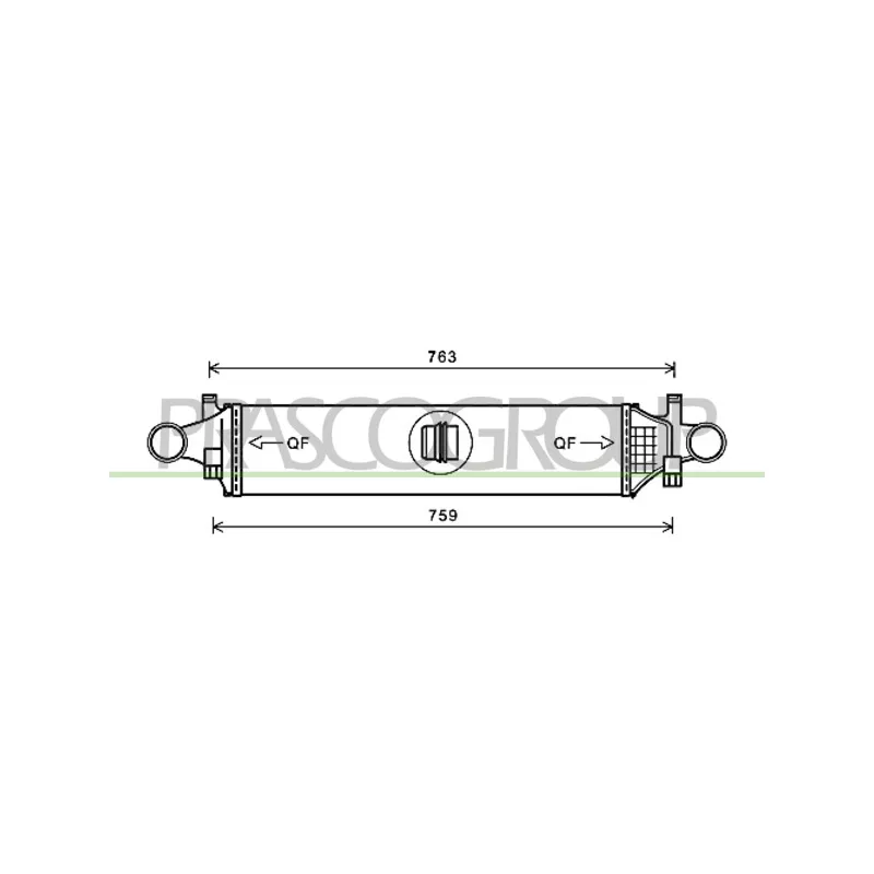 Intercooler, échangeur PRASCO ME328N001