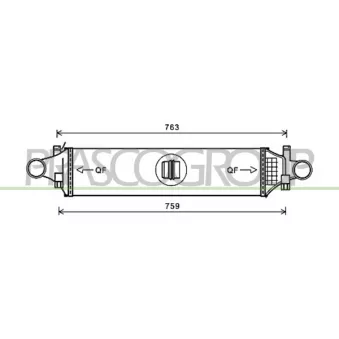 Intercooler, échangeur PRASCO ME328N002
