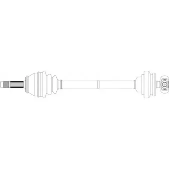 Arbre de transmission avant gauche GENERAL RICAMBI FI3353