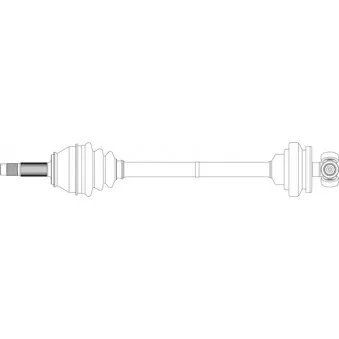 Arbre de transmission avant gauche GENERAL RICAMBI FI3355