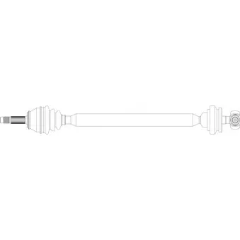 Arbre de transmission avant droit GENERAL RICAMBI FI3356
