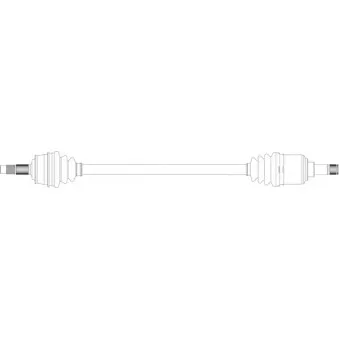Arbre de transmission avant droit GENERAL RICAMBI FI3362