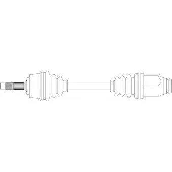 Arbre de transmission avant gauche GENERAL RICAMBI FI3363