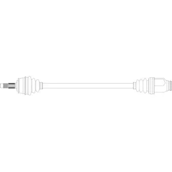 Arbre de transmission avant droit GENERAL RICAMBI FI3364