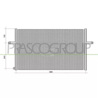 Radiateur, refroidissement du moteur PRASCO ME350R001