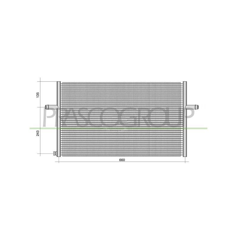 Radiateur, refroidissement du moteur PRASCO ME350R001