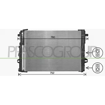 Condenseur, climatisation PRASCO ME424C001