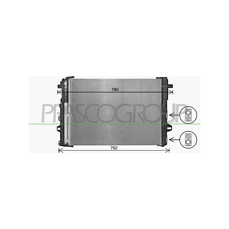 Condenseur, climatisation PRASCO ME424C001