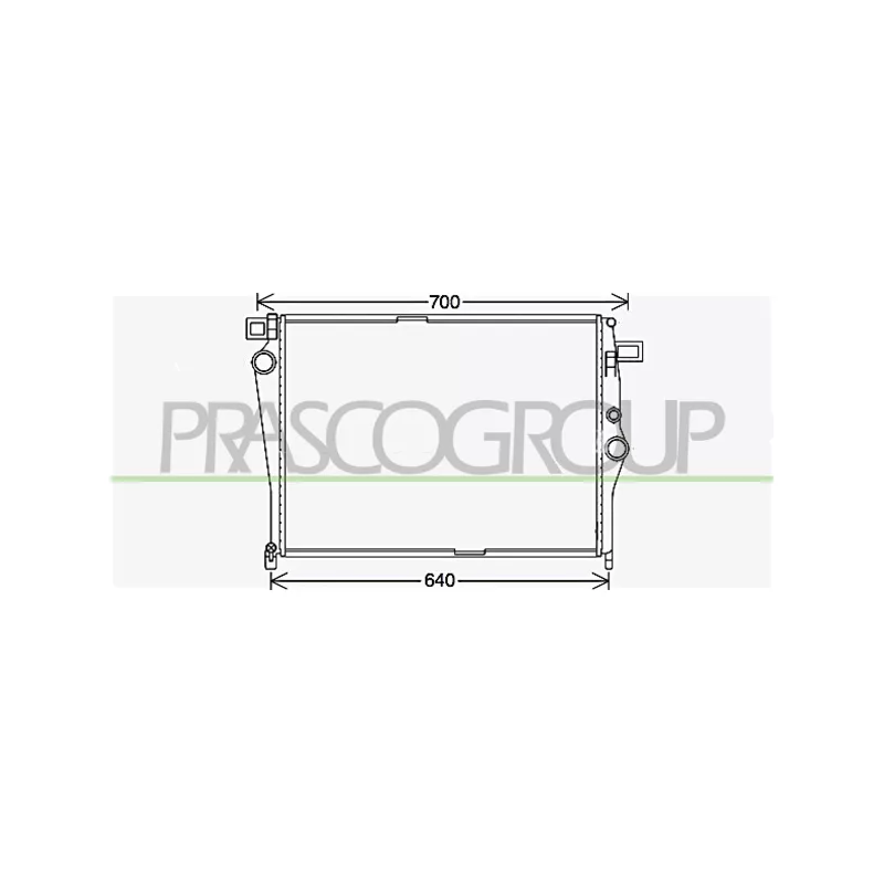 Radiateur, refroidissement du moteur PRASCO ME442R003