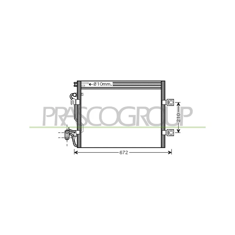 Condenseur, climatisation PRASCO ME522C002