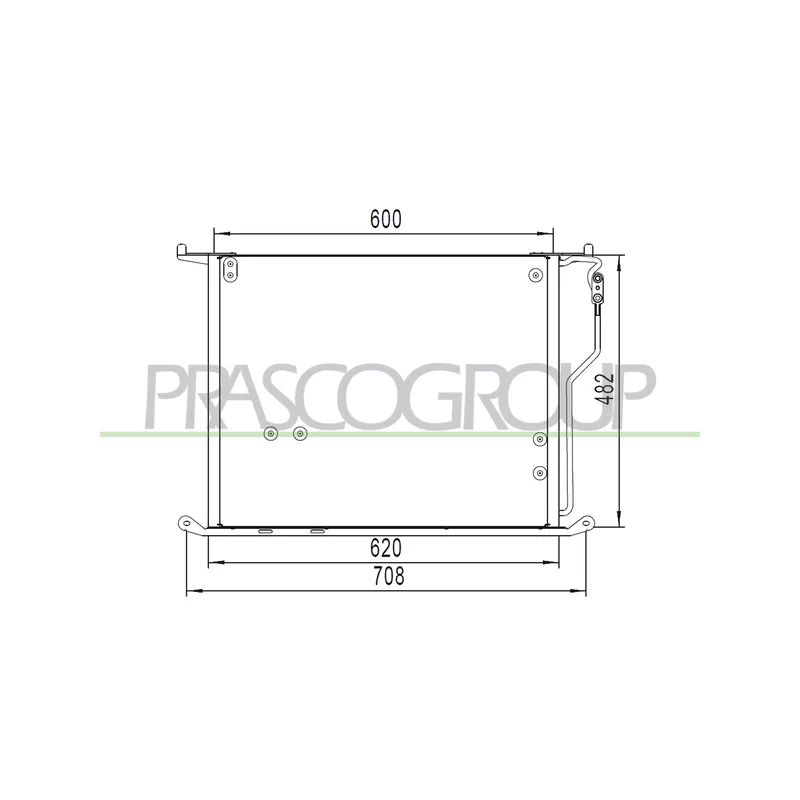 Condenseur, climatisation PRASCO ME522C005