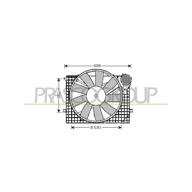 Ventilateur, refroidissement du moteur PRASCO ME522F001