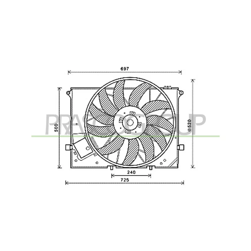 Ventilateur, refroidissement du moteur PRASCO ME522F002