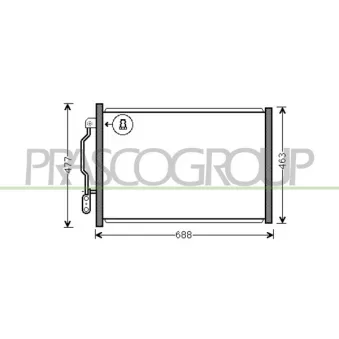 Condenseur, climatisation PRASCO ME526C003
