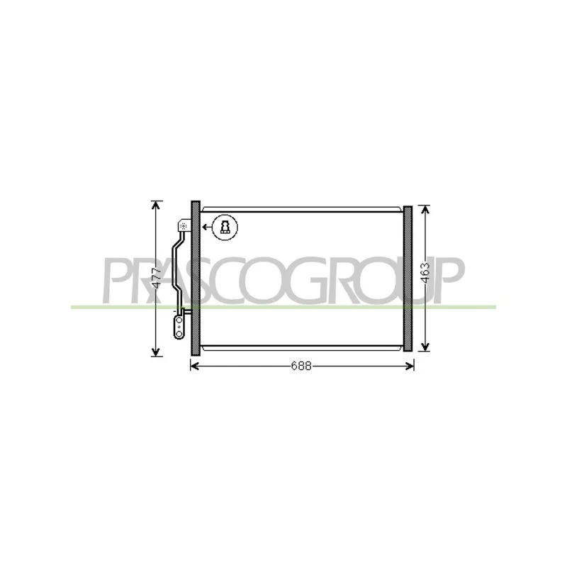 Condenseur, climatisation PRASCO ME526C003
