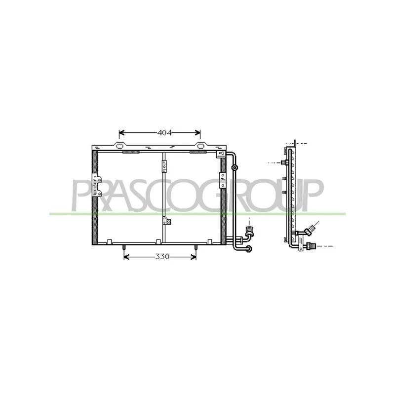 Condenseur, climatisation PRASCO ME620C002