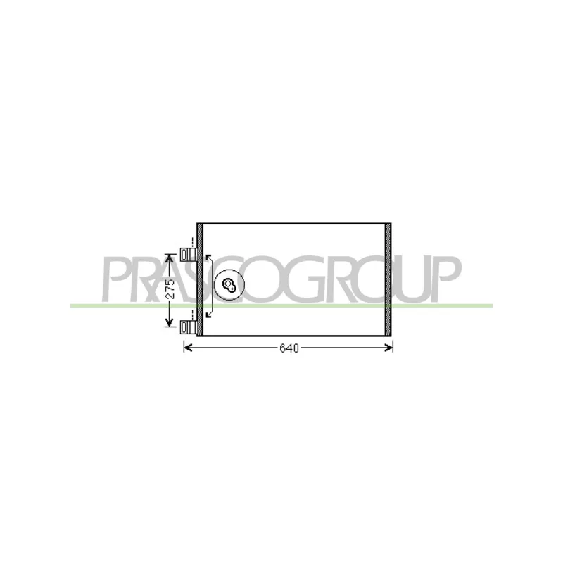 Condenseur, climatisation PRASCO ME750C001
