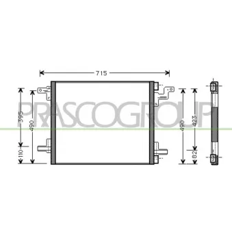 Condenseur, climatisation PRASCO ME820C001