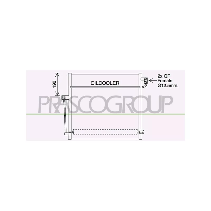 Condenseur, climatisation PRASCO ME828C002