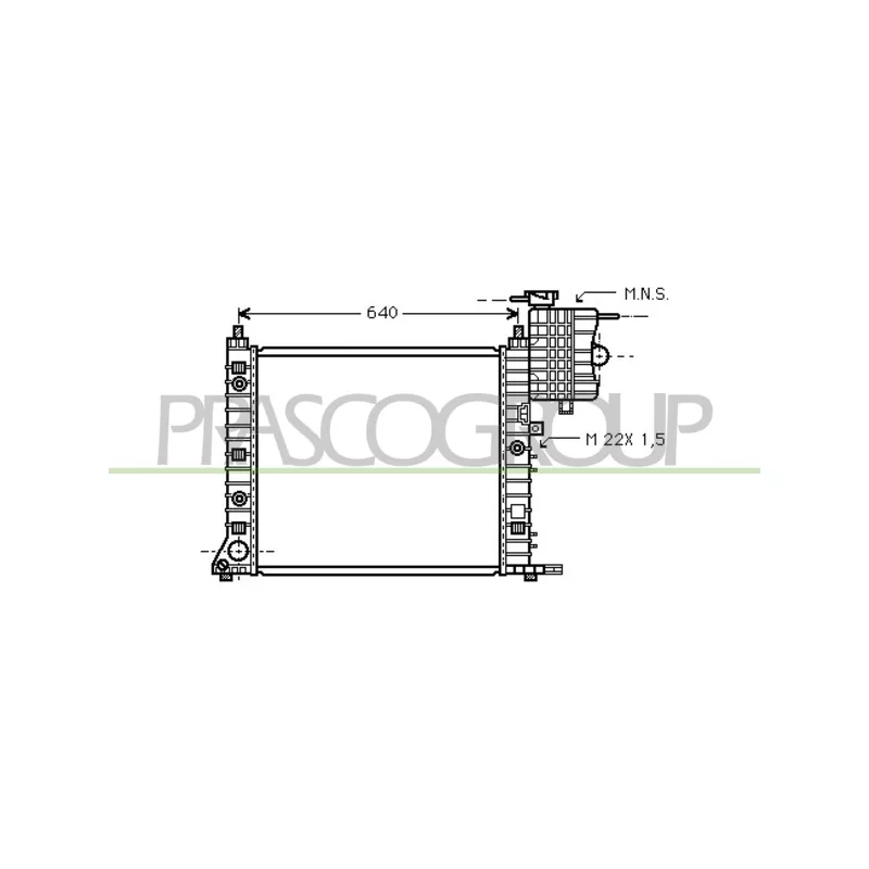 Radiateur, refroidissement du moteur PRASCO ME907R002